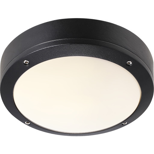 Nordlux Desi udendørs plafond, sort, É22 cm