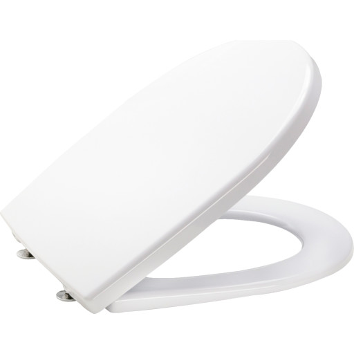 Csslr Plus hvid toiletsæde med faste beslag - passer på Gustavsberg Nordic og Nautic toiletter.