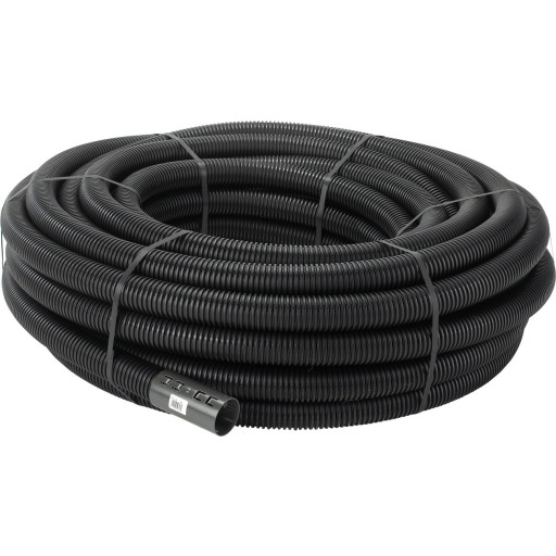 50 meter Uponor PE drænrør 60/50 mm, sort billede