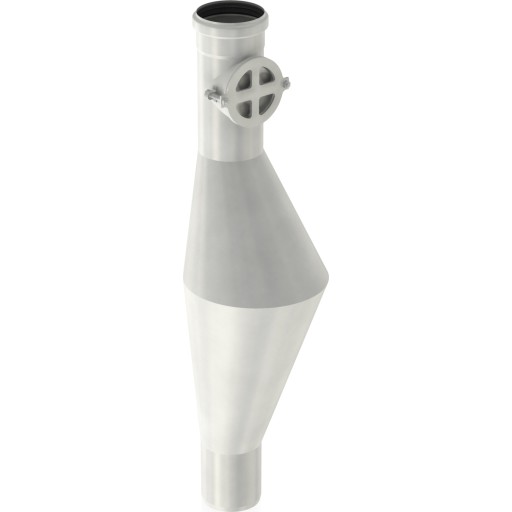 ACO 110 mm rustfri, syrefast rottestop, AISI316