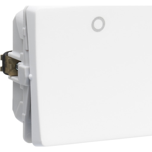 LAURITZ KNUDSEN Fuga® afbryder 2-pol, 16A 440V hvid.