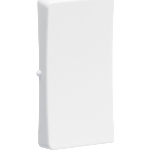 LK FUGA - Halvtangent til 16A 1-polet med halvmodul lampe, krone eller dobbelt korrespondance afbryder, 1 modul, hvid