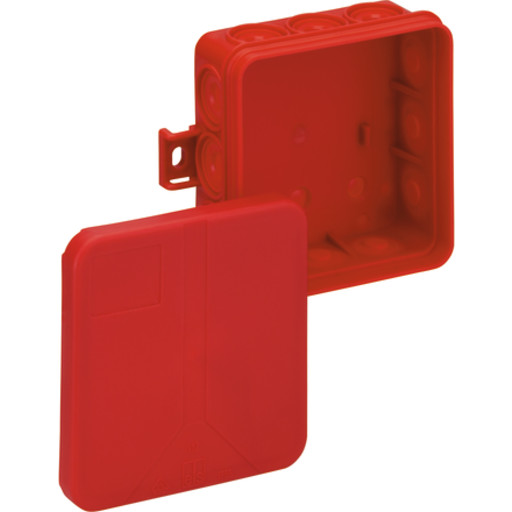 10 stk Koblingsboks rød i 12-SB/L 85 x 85 x 37 mm, IP55