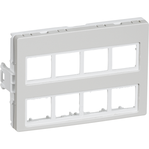 LK Clicline udtag 8x RJ45, lysegrå