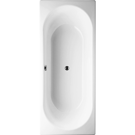 Gustavsberg Duo 1380 badekar, 170x75 cm, hvid