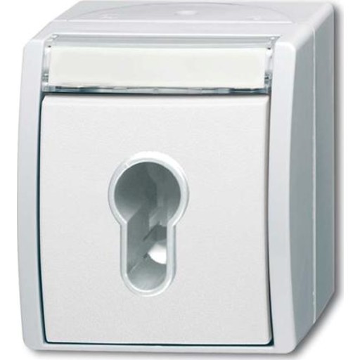 Havnøkkelbryter uten låsesylinder hvit IP44 2733SLW-54