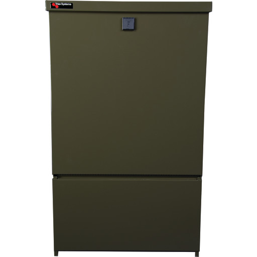 Gadeskab tomt SCC 594-300 700x594x300 mm, uden gæller, grøn