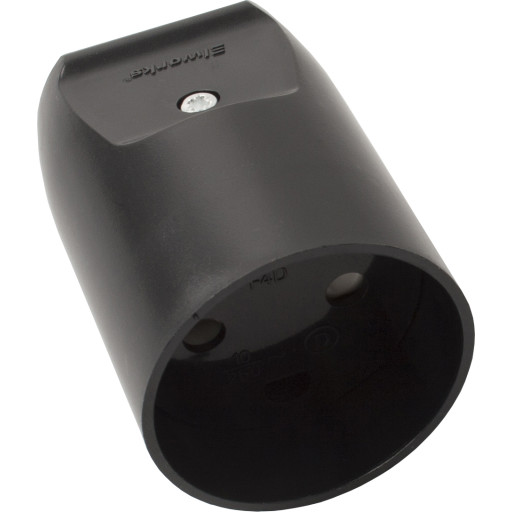 Forlængerled U/J sort med blindhul