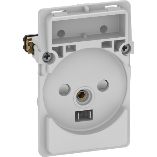 LK FUGA, Stikkontakt med jord, 1 modul, uden afdkning/tangent - Lauritz Knudsen