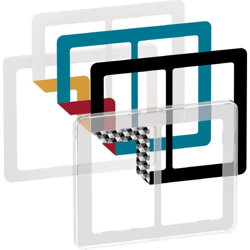 LK Fuga Choice designramme 2×1,5 modul transparent