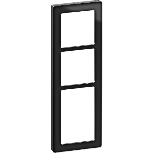 LK Fuga Pure designramme 3,5 modul, sort billede