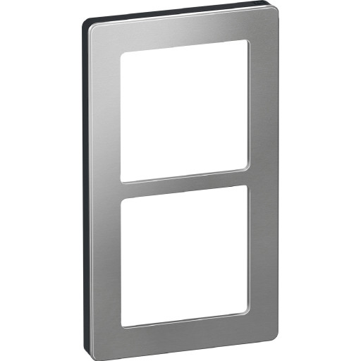 LK Fuga Pure 66 designramme, 2 modul, stål