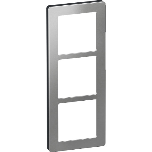 LK Fuga Pure designramme 3x1 modul i stål