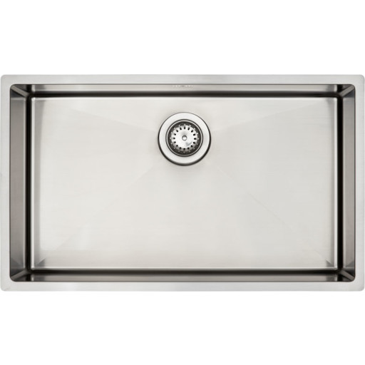 Lavabo Kubus 700 Soft diskbänk, 74x44 cm, rostfritt stål