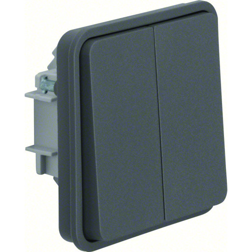10 stk Berker Switch kroneinnsats W.1 grå IP55