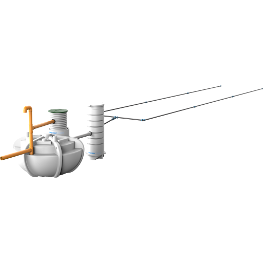 Watercare trækfast tryknedsivningssæt 40 mm - 15 meter