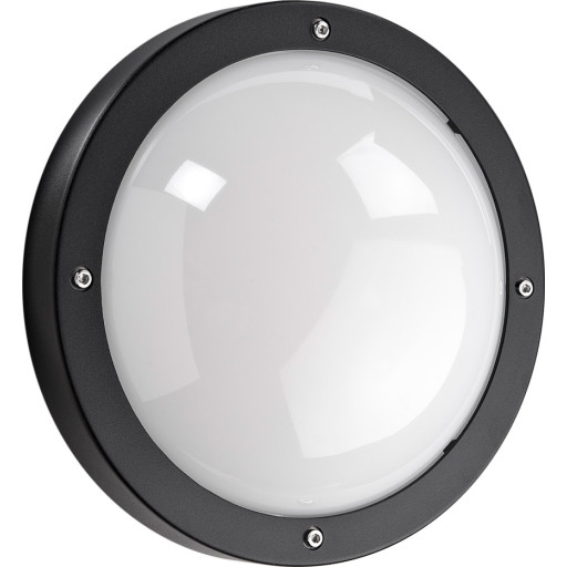 SG Armaturen - Primo 1100 LED 11,5w 3000K m/skumringsrelæ, Væglampe IP65 - Sort