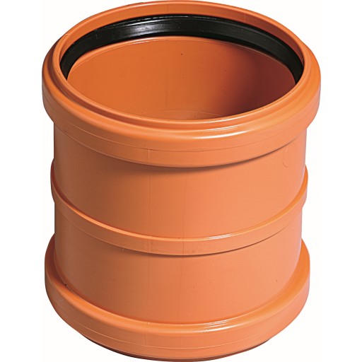 Ostendorf 110 mm PVC-kloakdobbeltmuffe