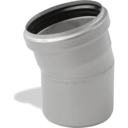 Aco Pipe afløbsbøjning, Ø50 mm, 15°, rustfrit stål