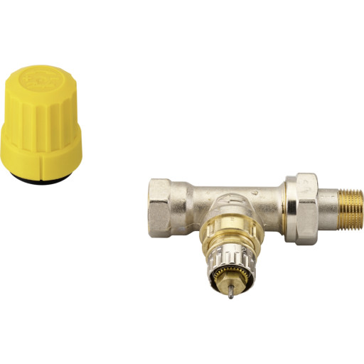 Danfoss RA-UR radiatorventil, ligeløbende, 3/8" billede