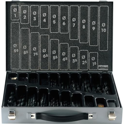 Irwin borsett - koffert med hss Metalbor 1-10 mm - 170 stk Verktøy > Tilbehør til verktøy