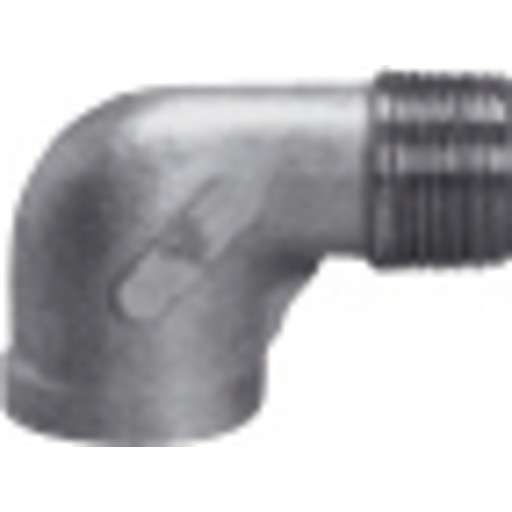 Rustfri vinkel muffe/nippel 1/4"