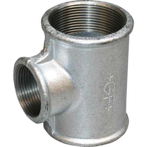 Galvaniseret tee 1 1/2" x 3/4" x 1 1/2" billede