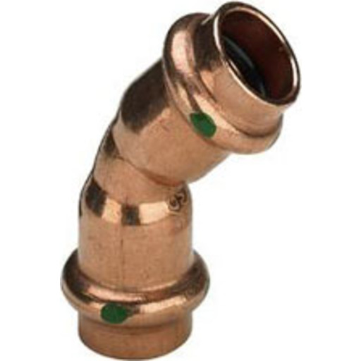 VIEGA Profipress bøjning 15mm 45Gr. af kobber, SC-Contur Press muffe/muffe