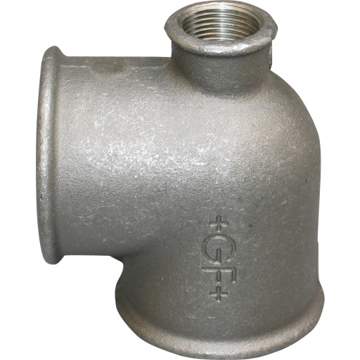 Sort tee 1 1/4" x 1 1/4" x 1" billede