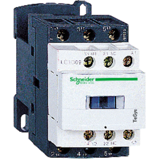 Billede af Schneider TeSys D kontaktor LC1D09P7 9A, 230V
