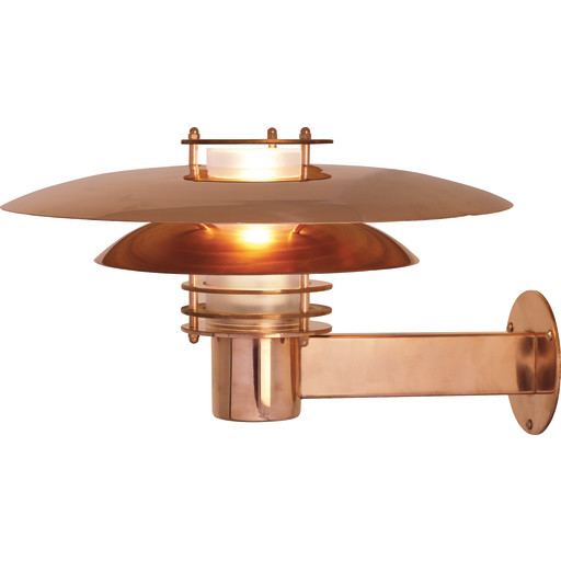 Nordlux Phoenix vägglampa utomhus, koppar