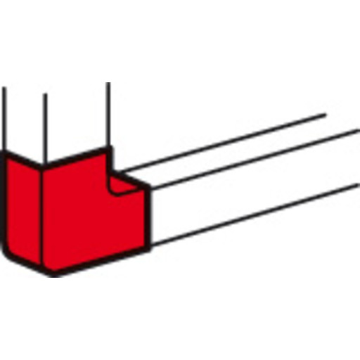 10 stk Klikksystem Flat vinkel 50×105 Hvit