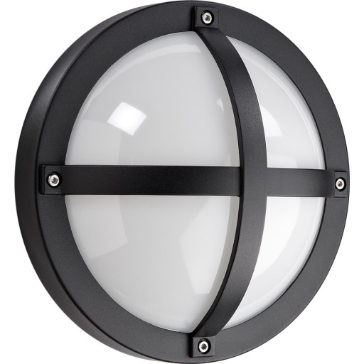 SG Armaturen - Solo LED 12,5w 3000K med sensor, væglampe IP65 - Sort