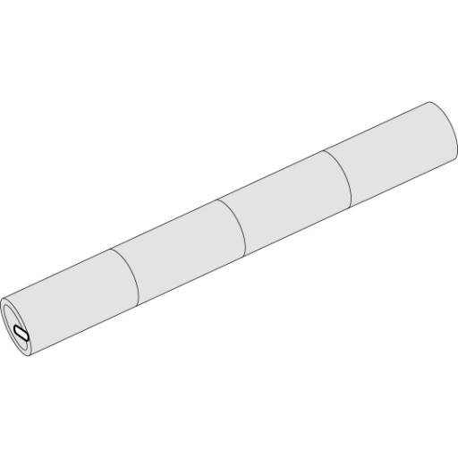Batteripakke 4HT60D 4,8V 4000 mAh, pinne