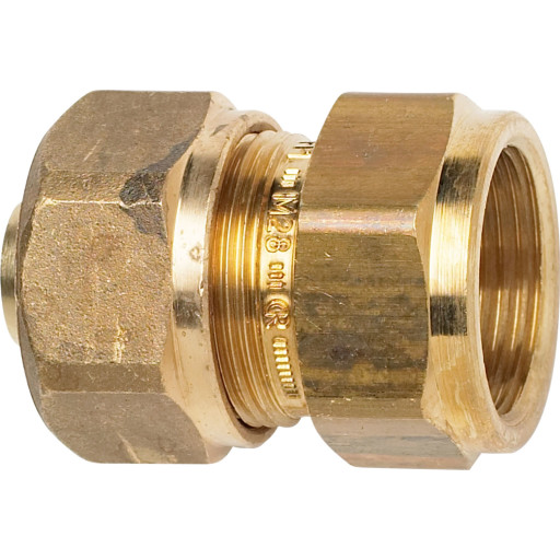 TA Komp. Overgang med muffe 1/2'' x 20x2,0 mm. Med støttebøsning til pex. Type TA 602