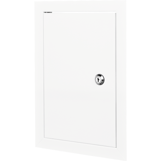 Duka Inspektionslem IML Metal med ls, 300x300 mm, hvid