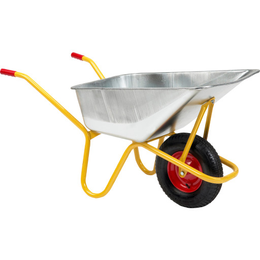 Ravendo mørtelbør 110L - BC1100S, galvaniseret, luftgummi hjul