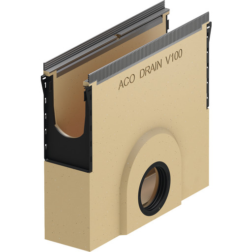 Aco Drain Multiline Seal In V100S bladfang, 50x45 cm, Ø110 mm, polymerbeton