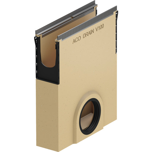 Aco Drain Multiline Seal In V100S bladfang, 50x45 cm, Ø160 mm, polymerbeton