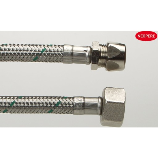 Neoperl tilslutningsslange 1/2" &amp; 10 mm kompresjonskobling, 200 mm Tekniske installasjoner > Rør &amp; rørdeler
