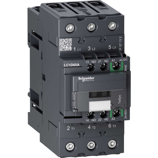 Kontaktor Tesys D Lc1d65abne 65a 3p 24 60v Ac/dc