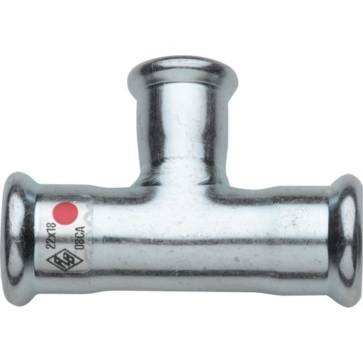 Turbo Steel tee, 22 x 18 x 22 mm billede