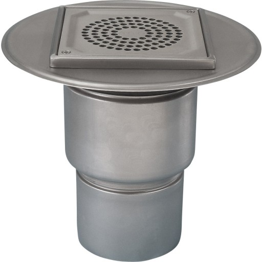 Aco afløbsskål, til beton og flisegulv, Ø110 mm billede