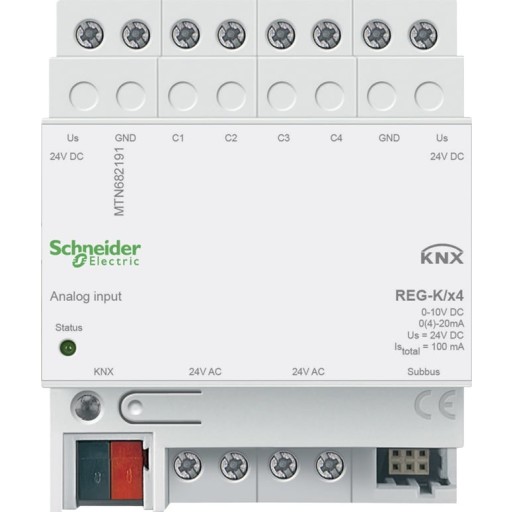 Billede af KNX ANALOG INDGANG DIN/4-LEDER