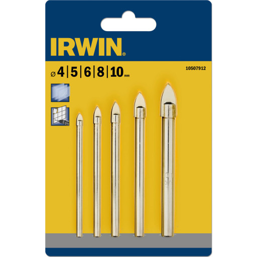 Irwin Borsæt 4-10 Mm Til Glas, Fliser, Og Porcelæn