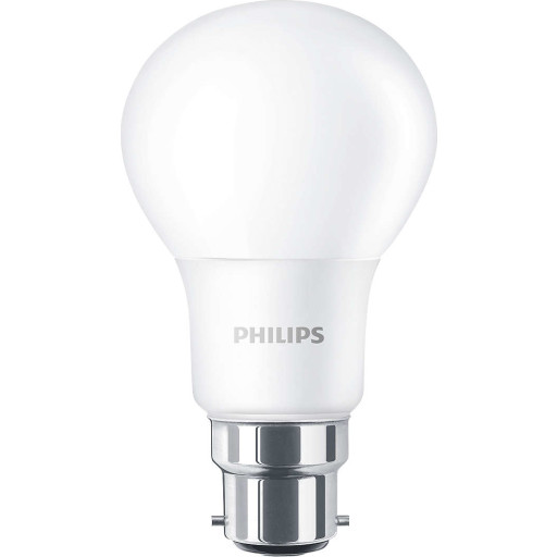 Philips CorePro B22 standardpære, 2700K, 8W billede