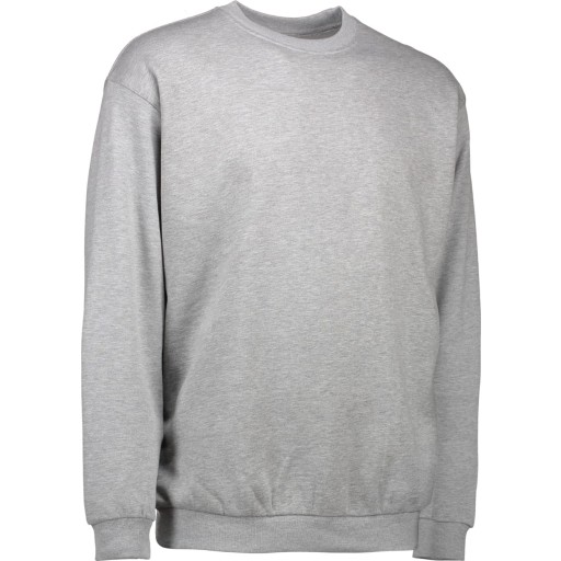 ID Game sweatshirt, gråmeleret, str. M