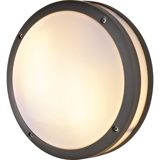 Nordtronic 4071 Paola 230V udendørs væglampe, uden lyskilde, max 2 x 18W, E27, grafitgrå