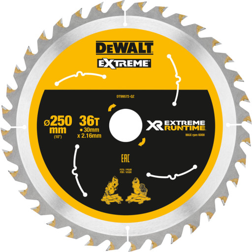 Dewalt rundsavsklinge Ø250/30 - 36tands billede
