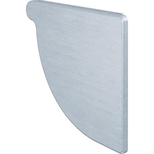 Rheinzink arkitekt endebund nr. 13, 400 mm, højre, zink billede